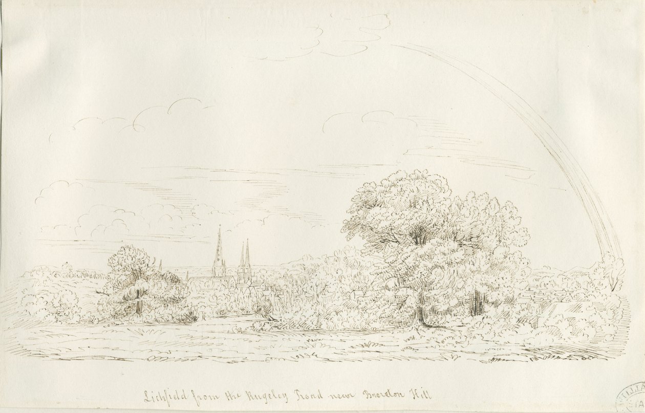 Lichfield - Nordansicht (fern) von Henry Curzon Allport