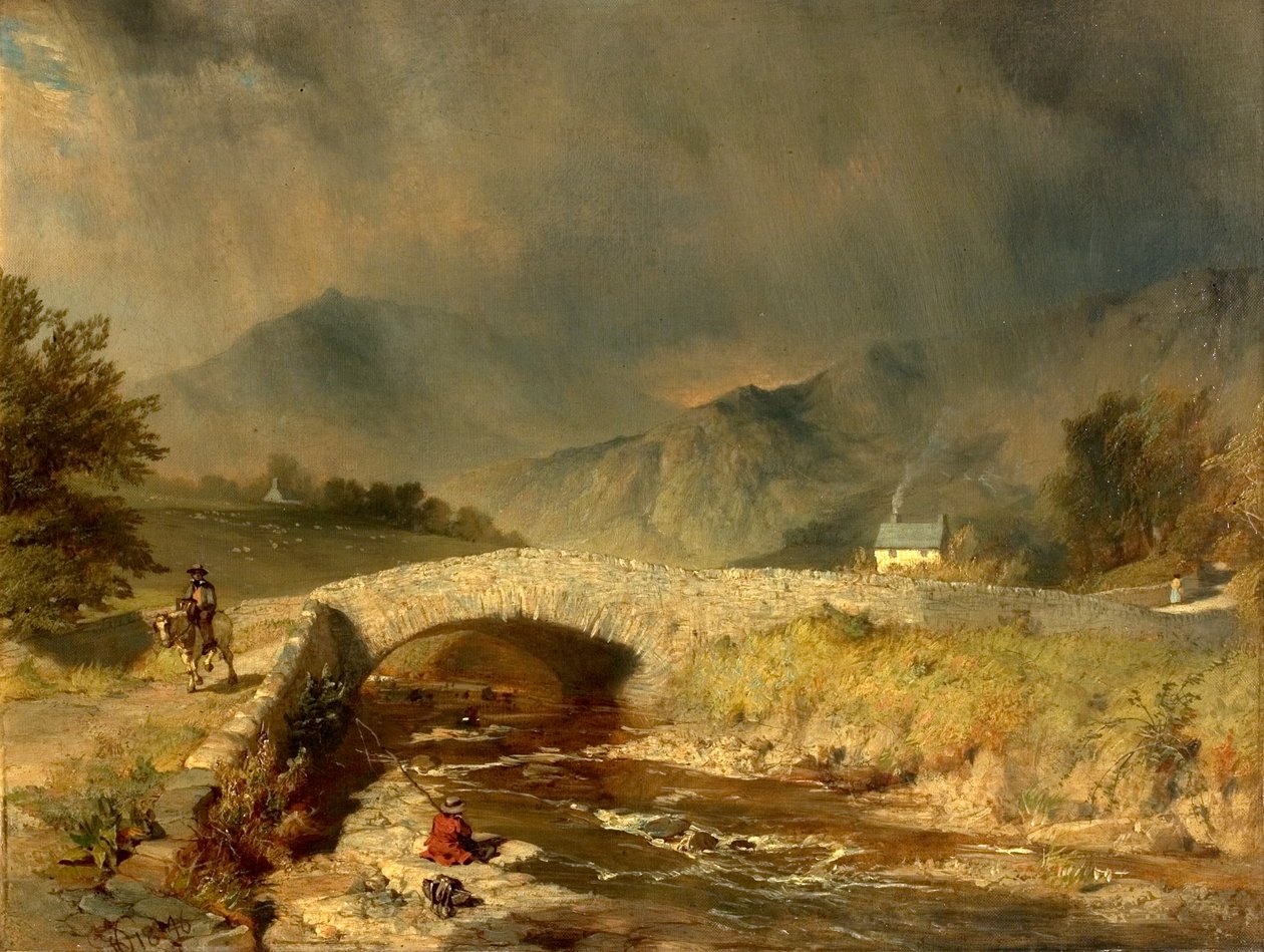 Stürmisches Wetter bei Ambleside, Cumbria, 1846 von Henry Dawson