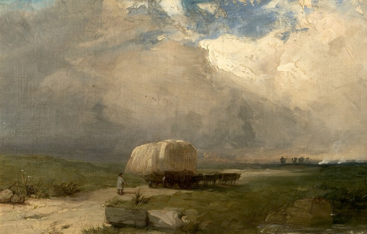 Der Fuhrmannswagen, ca. 1845 von Henry Dawson