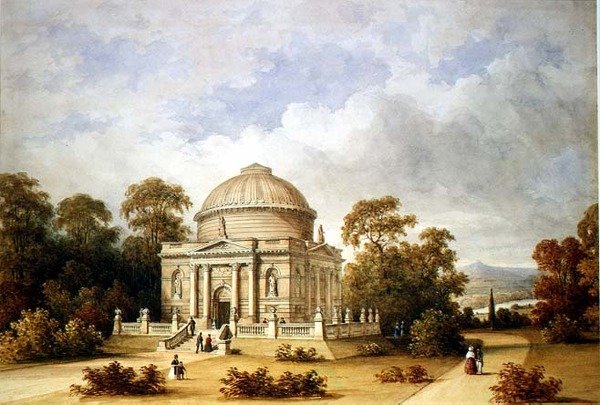 Ein Entwurf für das Hamilton-Mausoleum von Henry Edmund Goodridge
