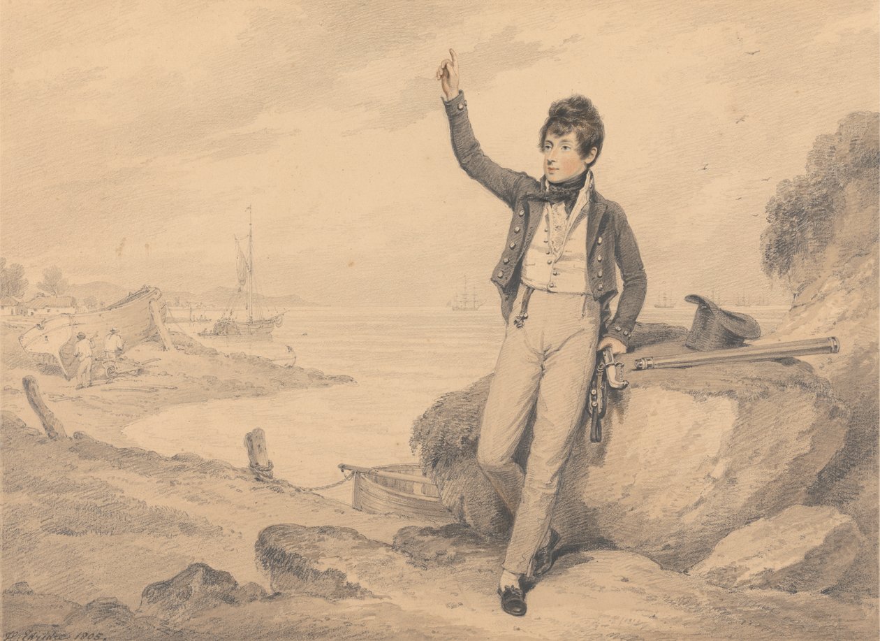 Der ehrenwerte George Pryse Cambell (1793-1858) als Seekadett von Henry Edridge