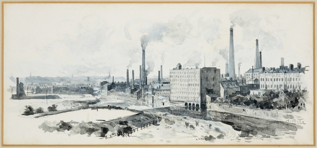 Lower Broughton vom Crescent, Salford von Henry Edward Tidmarsh