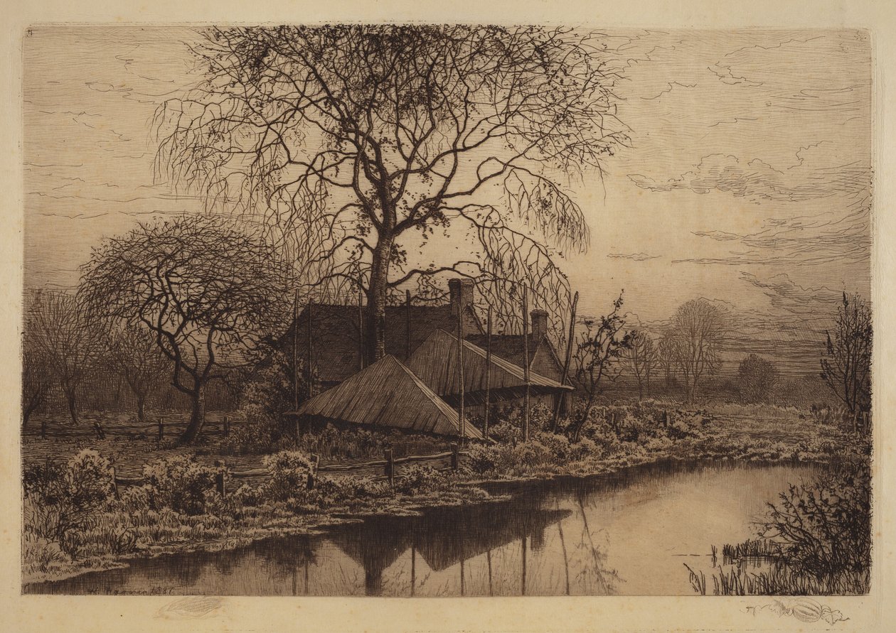 Ohne Titel (Bauernhaus, Long Island) von Henry Farrer