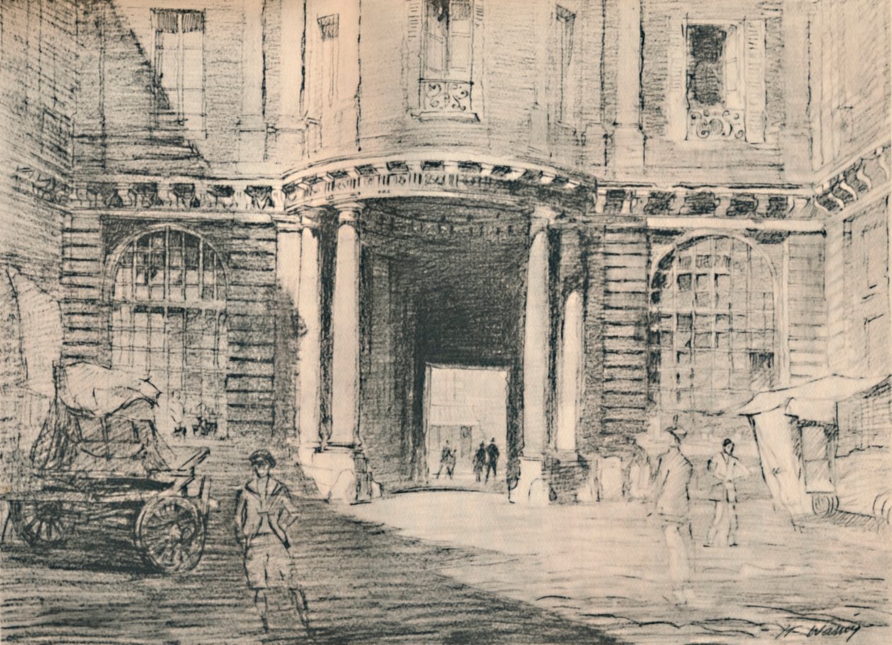 Doppelt gesäumt mit verlassenen Palästen, ca. 1927 von Henry Franks Waring