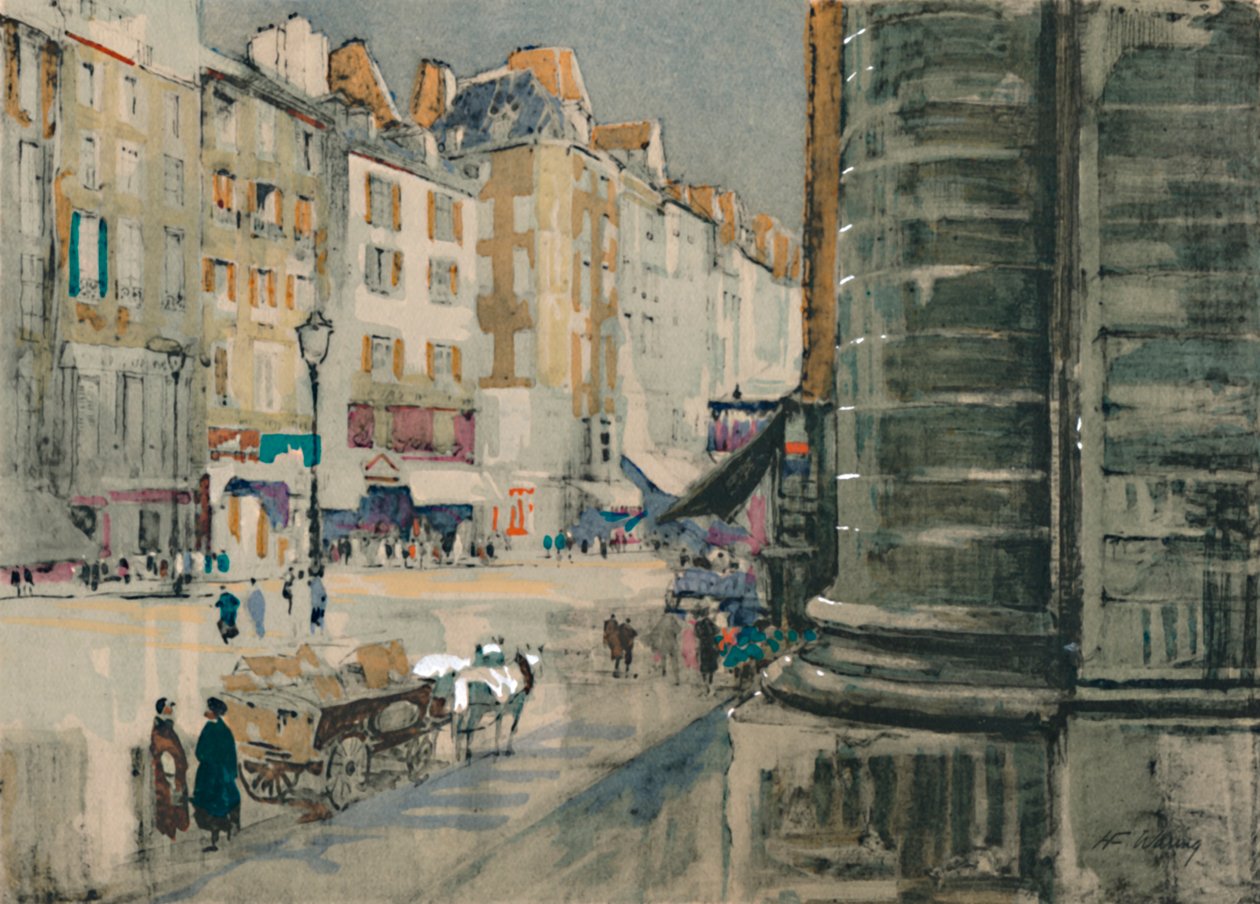 Die Revolutionsstraße von Saint-Antoine, um 1927 von Henry Franks Waring