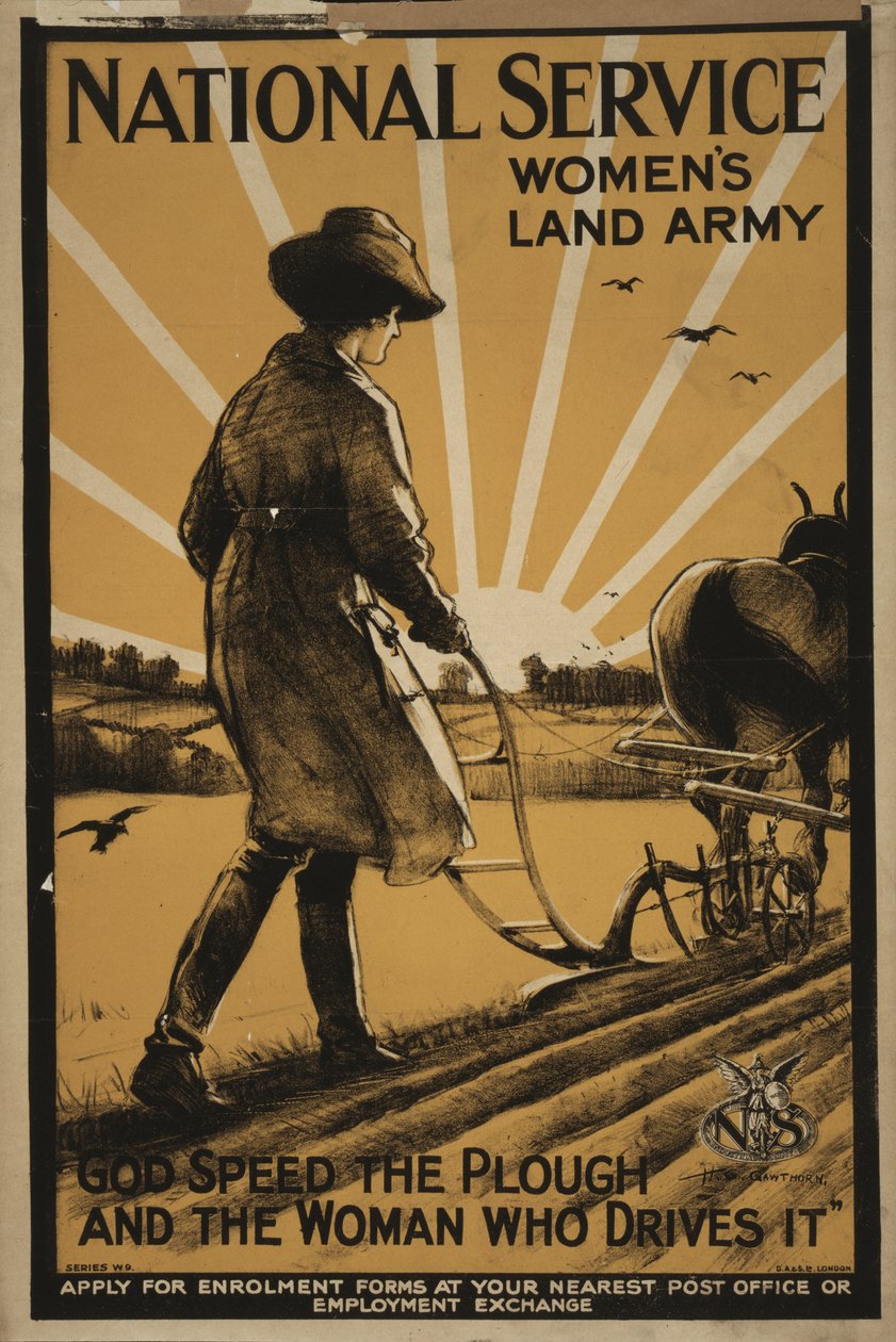 Nationaler Dienst Frauenlandarmee, 1917 von Henry George Gawthorn