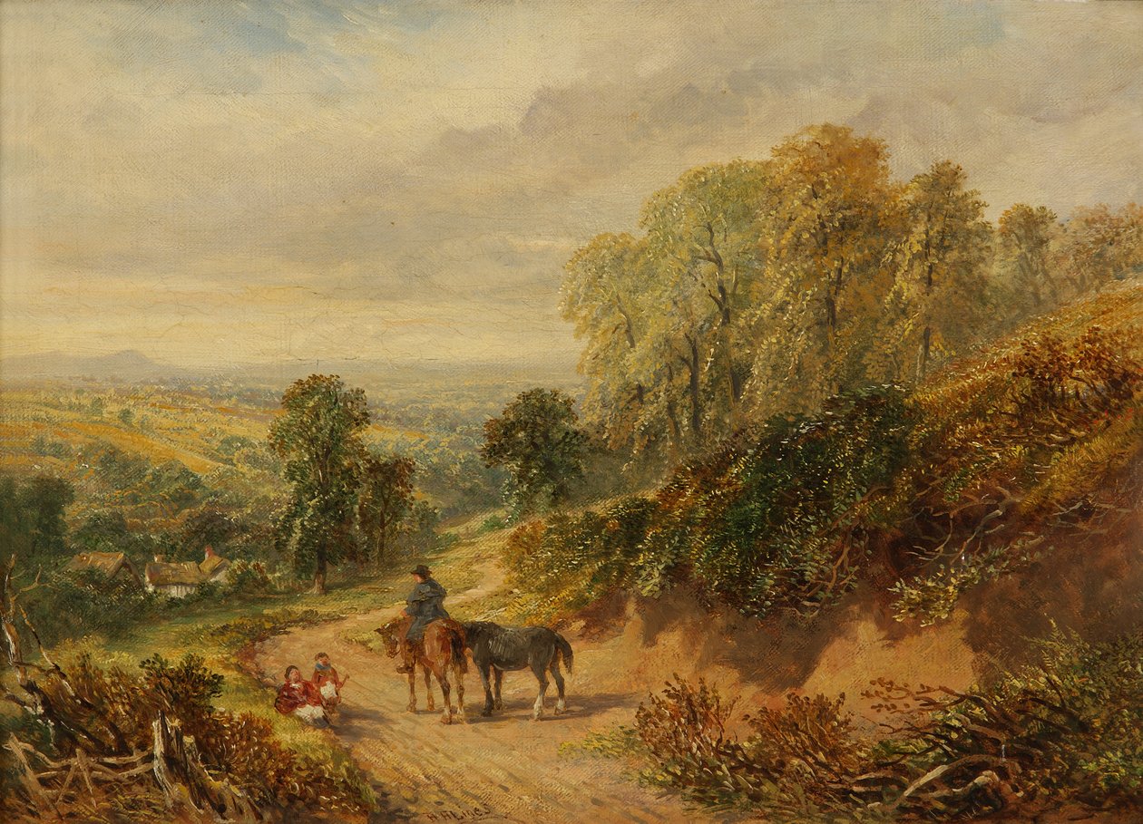 Auf der Heide bei Old Storridge, Worcestershire von Henry Harris Lines