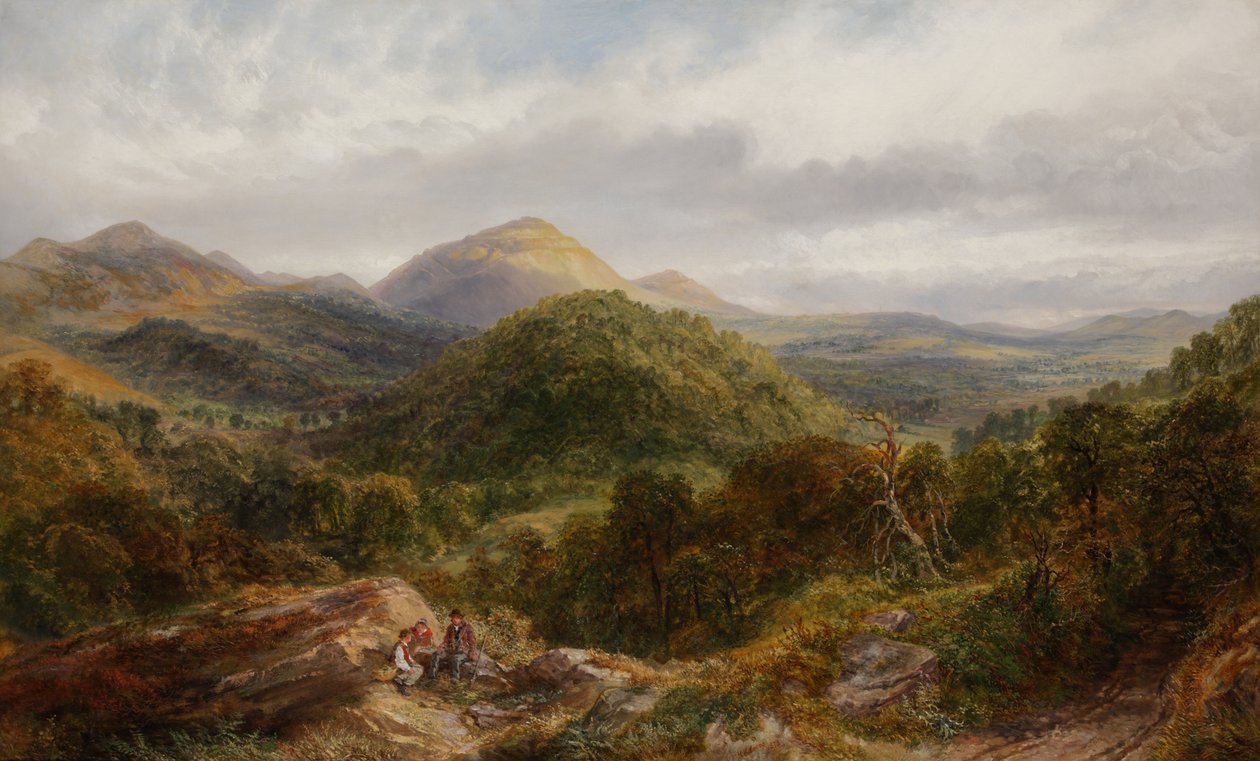 Das britische Lager und Herefordshire Beacon, 1872 von Henry Harris Lines