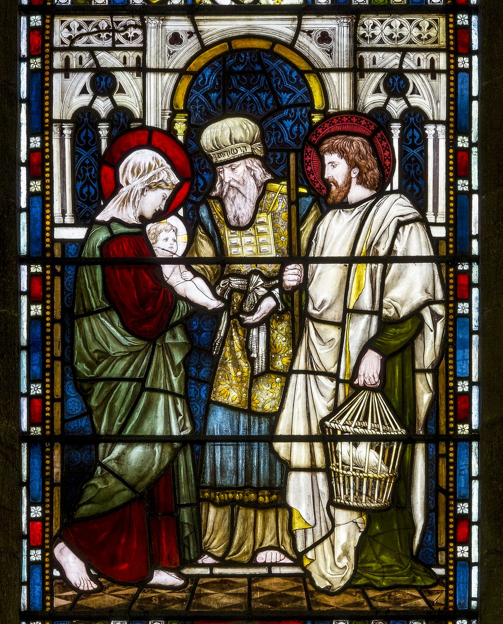 Kirkstall, St. Stephan, Die Darstellung, ca. 1870 von Henry Holiday