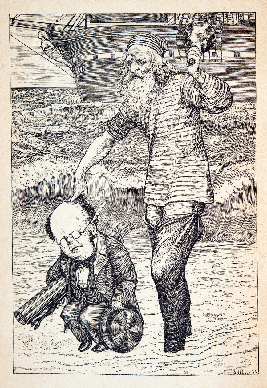 Jeden Mann auf der Spitze der Flut unterstützend, veröffentlicht 1876 von Henry Holiday