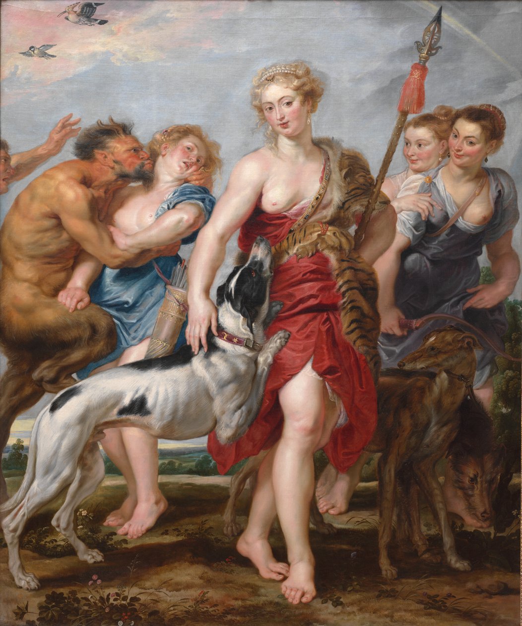 Diana und ihre Nymphen auf der Jagd von Henry Joseph Redouté