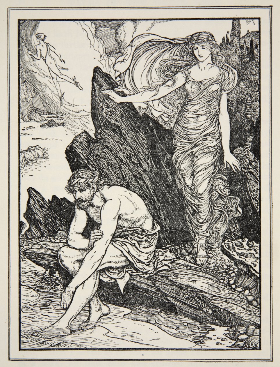 Kalypso hat Mitleid mit Odysseus, aus 