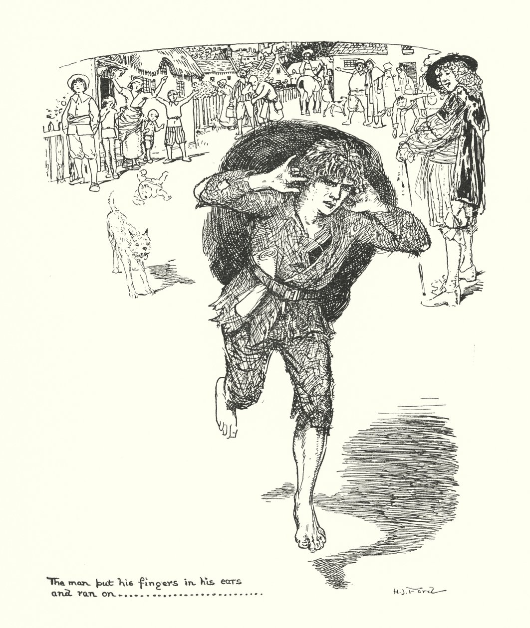 Illustration für "Die Pilgerreise" von John Bunyan von Henry Justice Ford