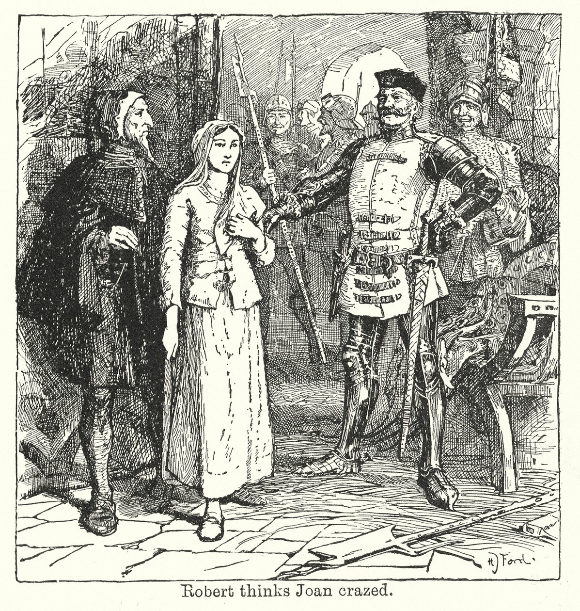 Robert hält Joan für verrückt von Henry Justice Ford