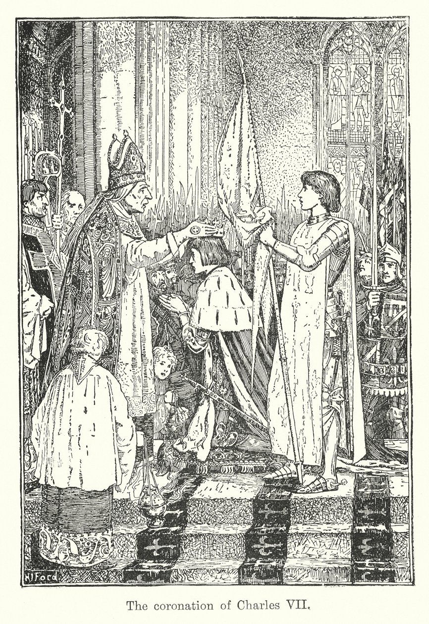 Die Krönung von Karl VII. von Henry Justice Ford