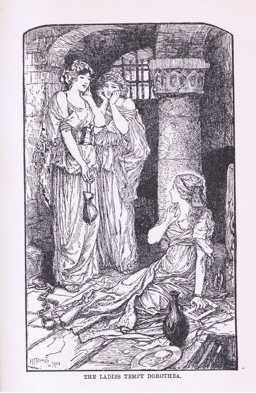 Die Damen versuchen Dorethea zu verführen, 1912 von Henry Justice Ford