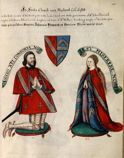 Sir John Howard III und seine zweite Frau Alice Tendring von Henry Lilly
