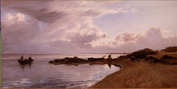 Muscheln sammeln, Nordküste von Wales von Henry Moore