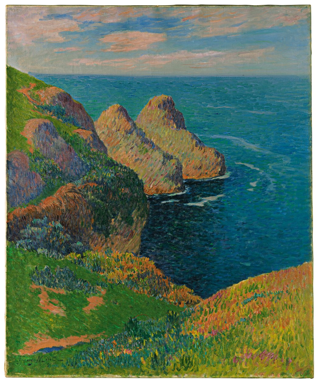 Die Klippen am Meer, 1895 von Henry Moret