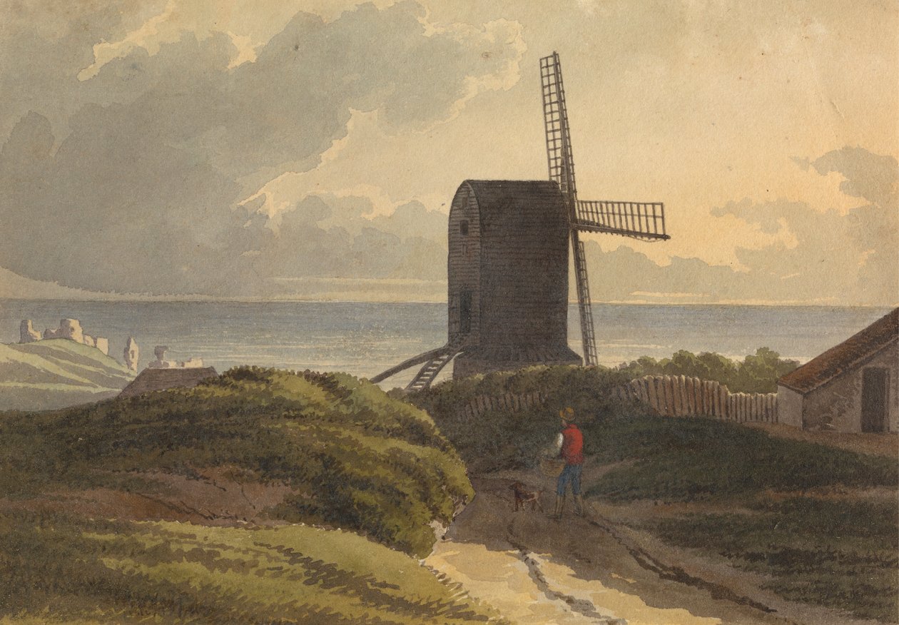 Windmühle an der Küste bei Hastings von Henry Morton