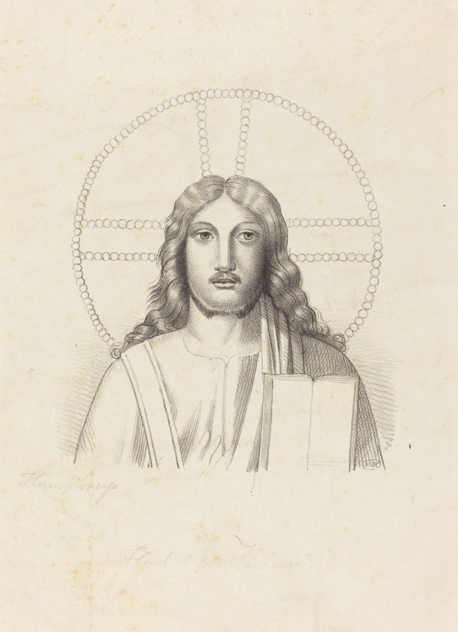 Kopf unseres Erlösers, aus Arringhis "Roma Subterranea" von Henry Noel Humphreys after John Flaxman