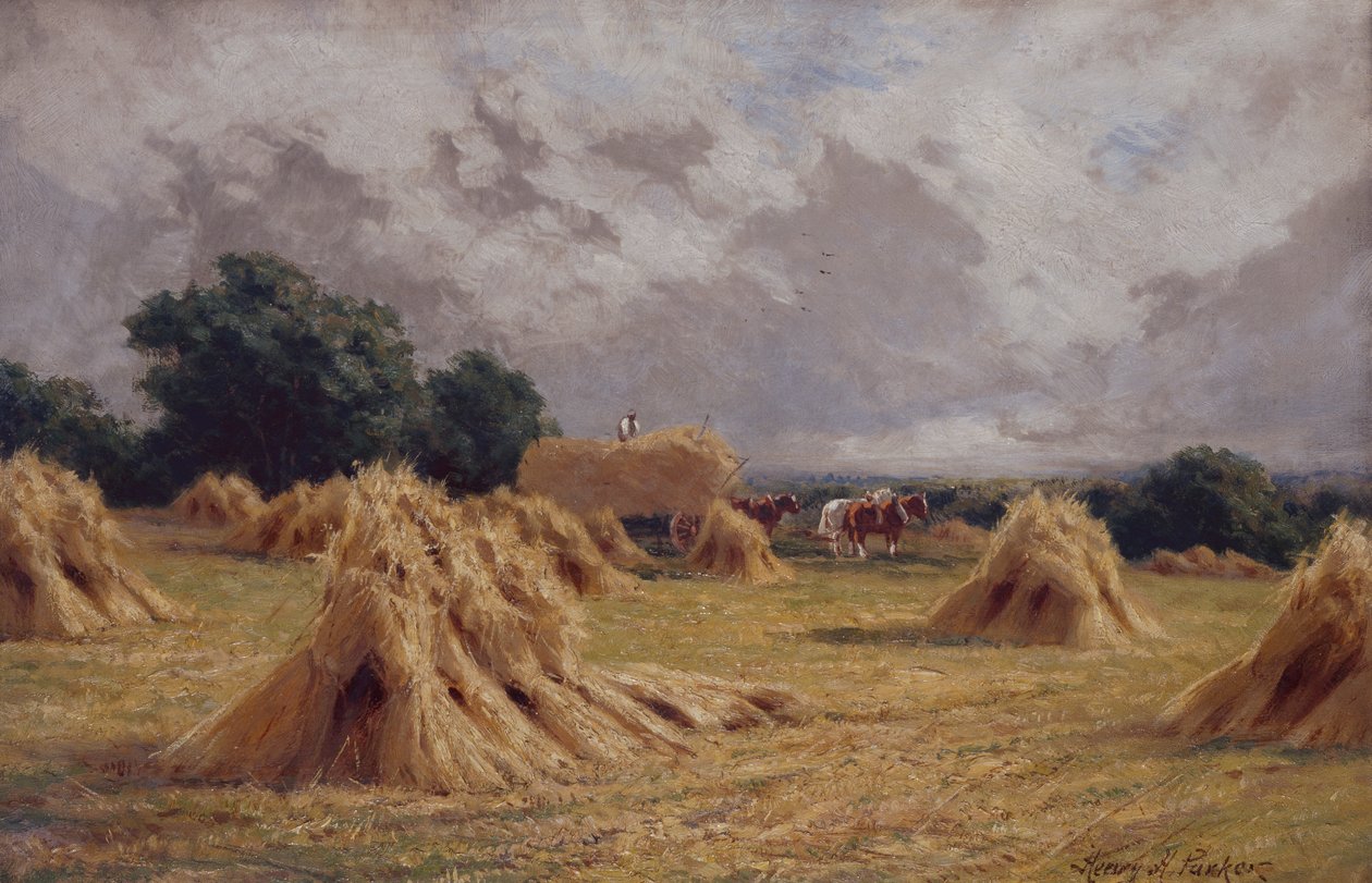 Ein Kornfeld in Harlow, Essex von Henry Parker