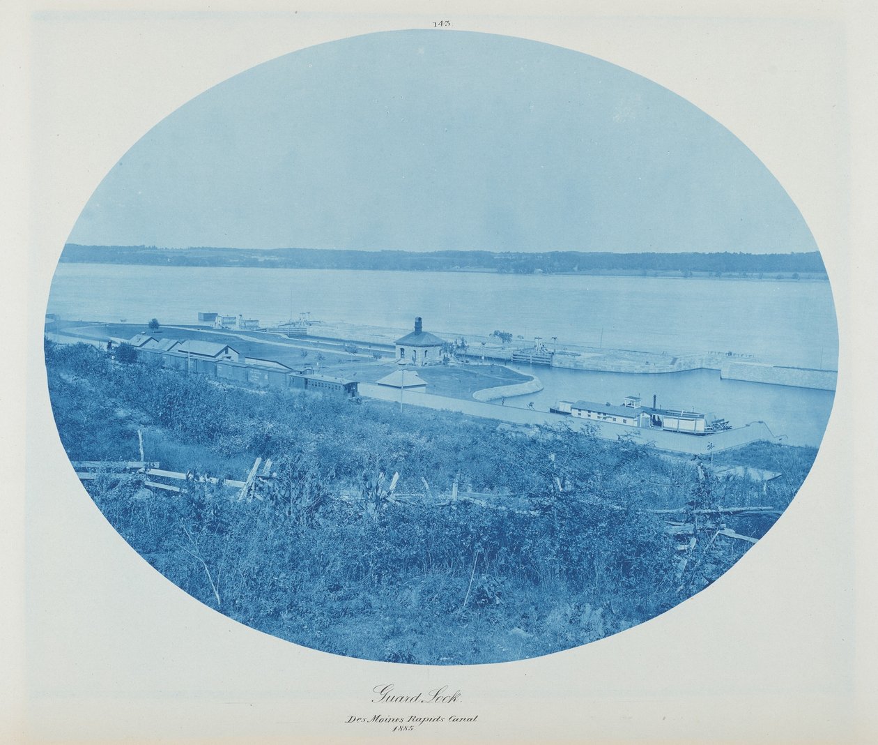 Wachfelsen, Des Moines Rapids Kanal L.W. von Henry Peter Bosse