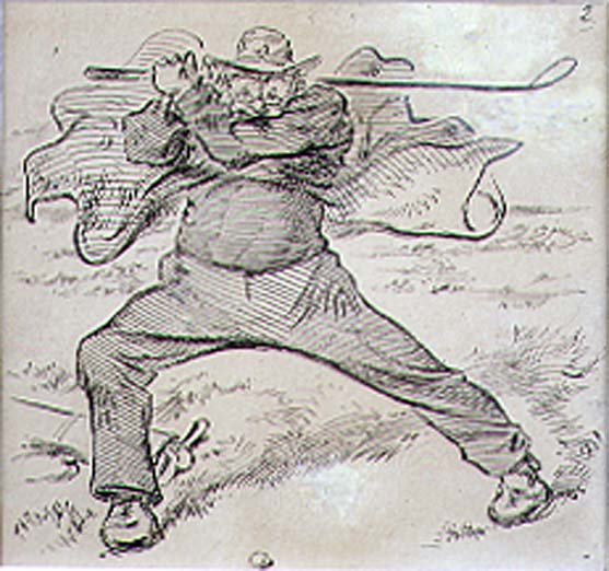 Der chaotische Golfer, Illustration aus dem 