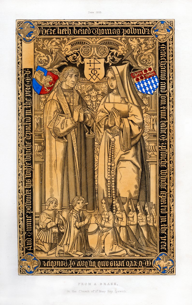 Thomas Pownder, Kaufmann und Vogt von Ipswich, 1525, 1843 von Henry Shaw