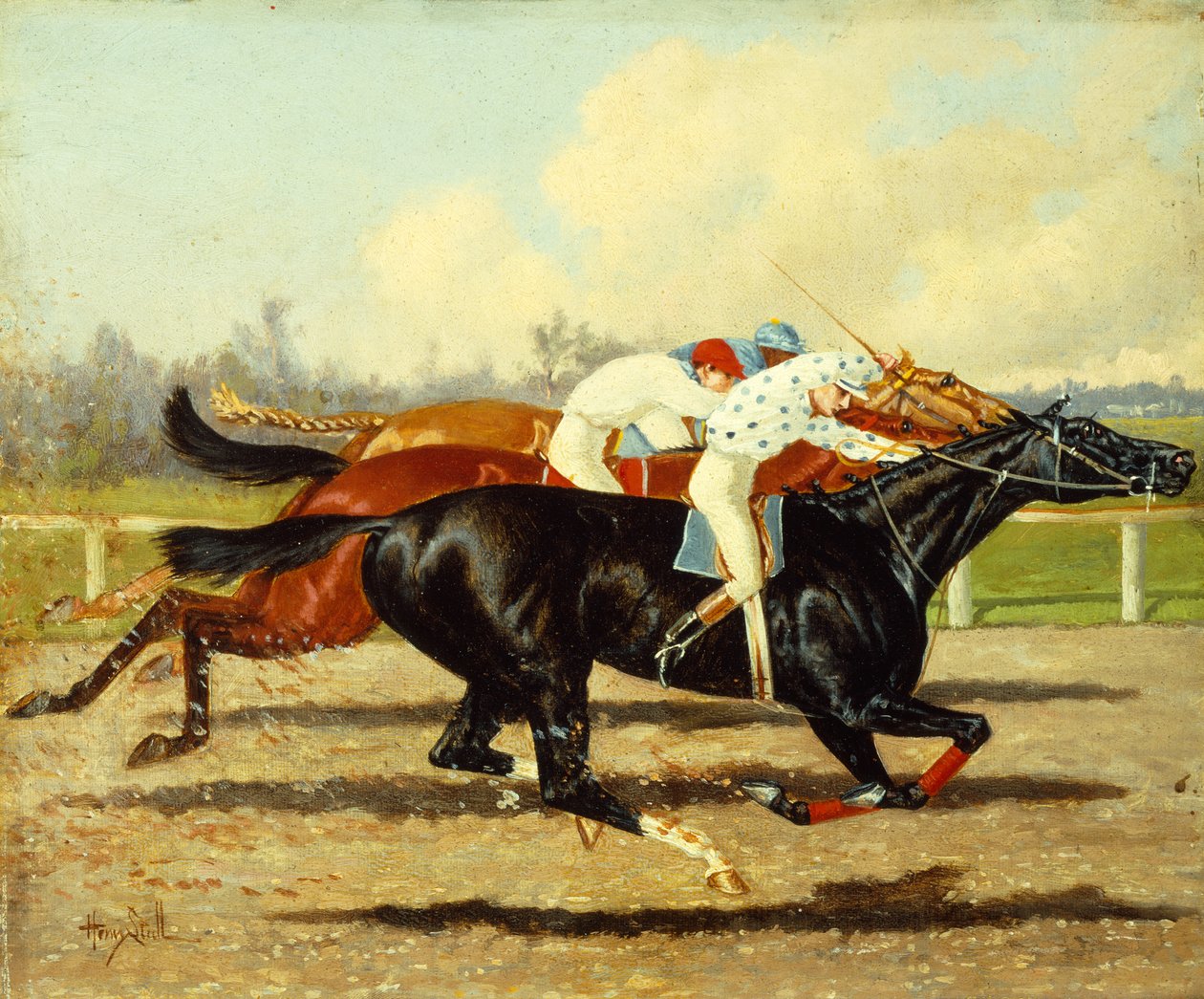 Galilee, Dobbins und Domino im Futurity Stakes, Belmont Park von Henry Stull