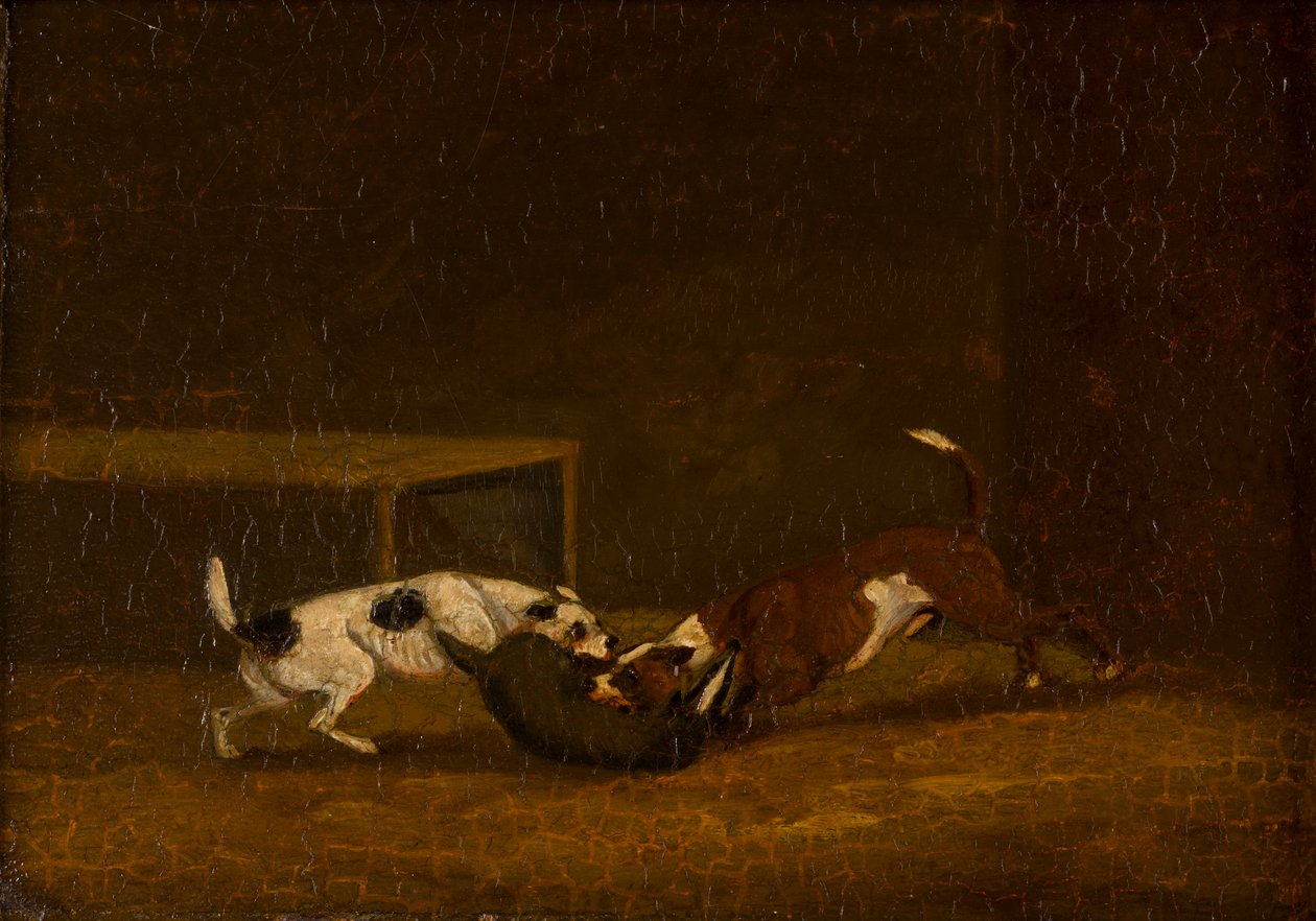 Zwei Terrier beim Dachshetzen von Henry Thomas (follower of) Alken