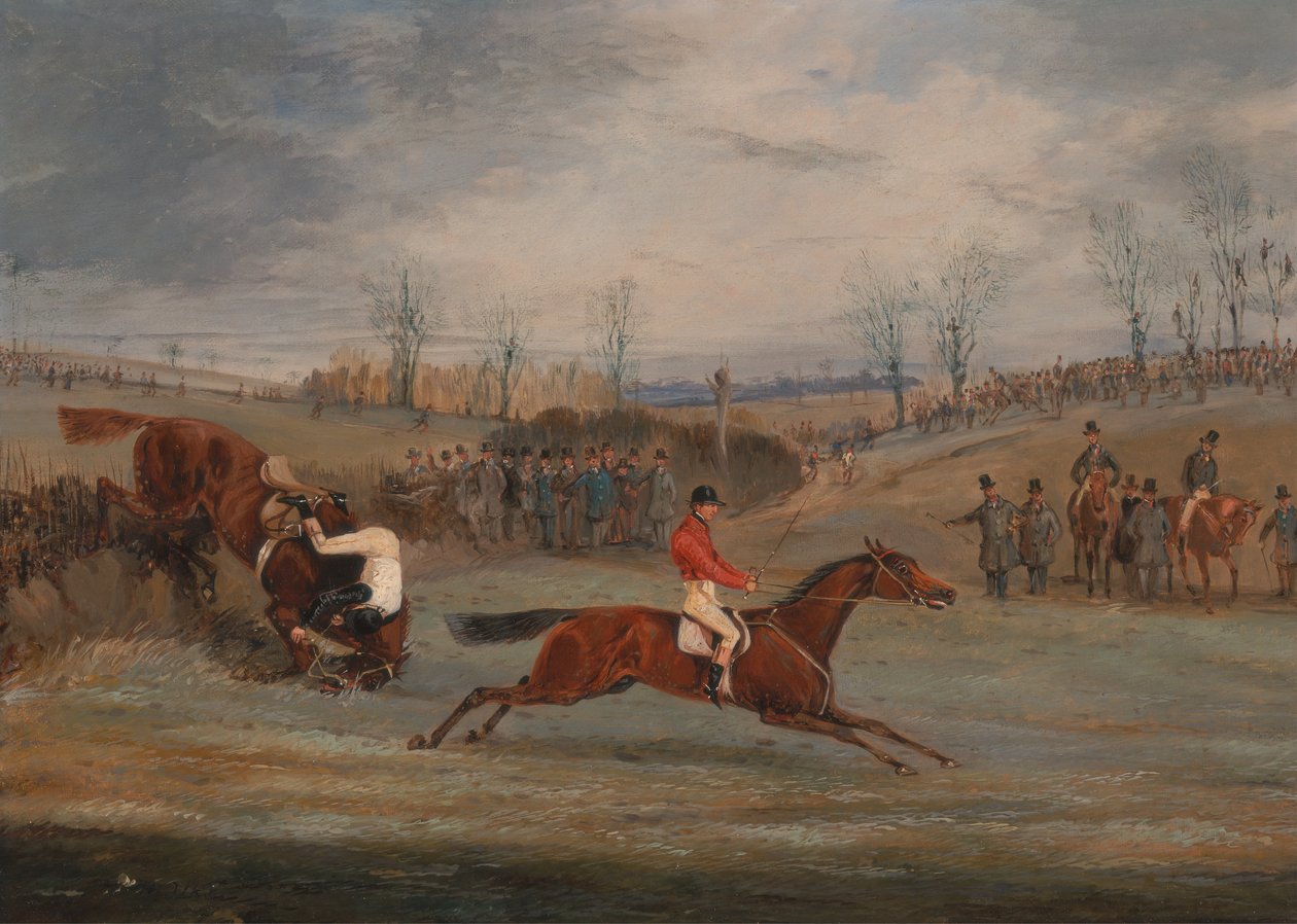 Szenen von einem Hindernisrennen: Nahe dem Ziel von Henry Thomas Alken