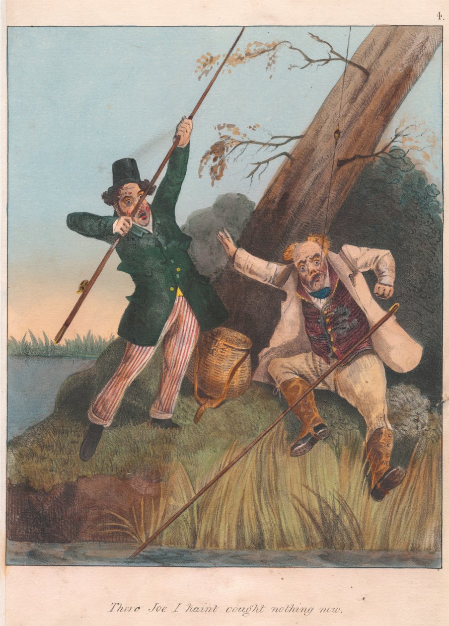 Satz von zwölf mit Titelblatt: Sportlicher Satiriker von Henry Thomas Alken