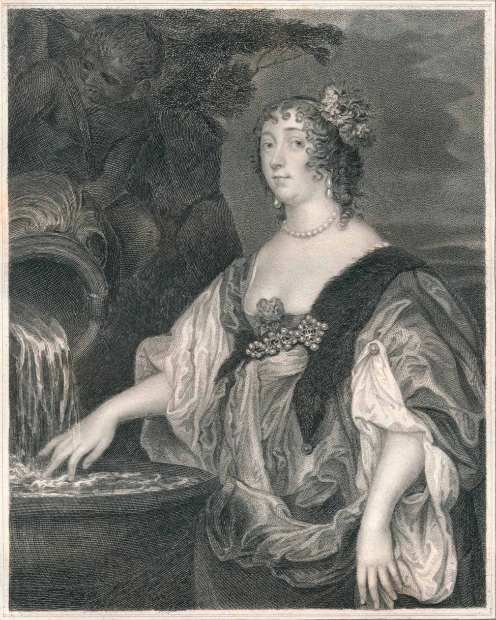 Lucy Percy, Gräfin von Carlisle, ca. 1635-1637 von Henry Thomas Ryall
