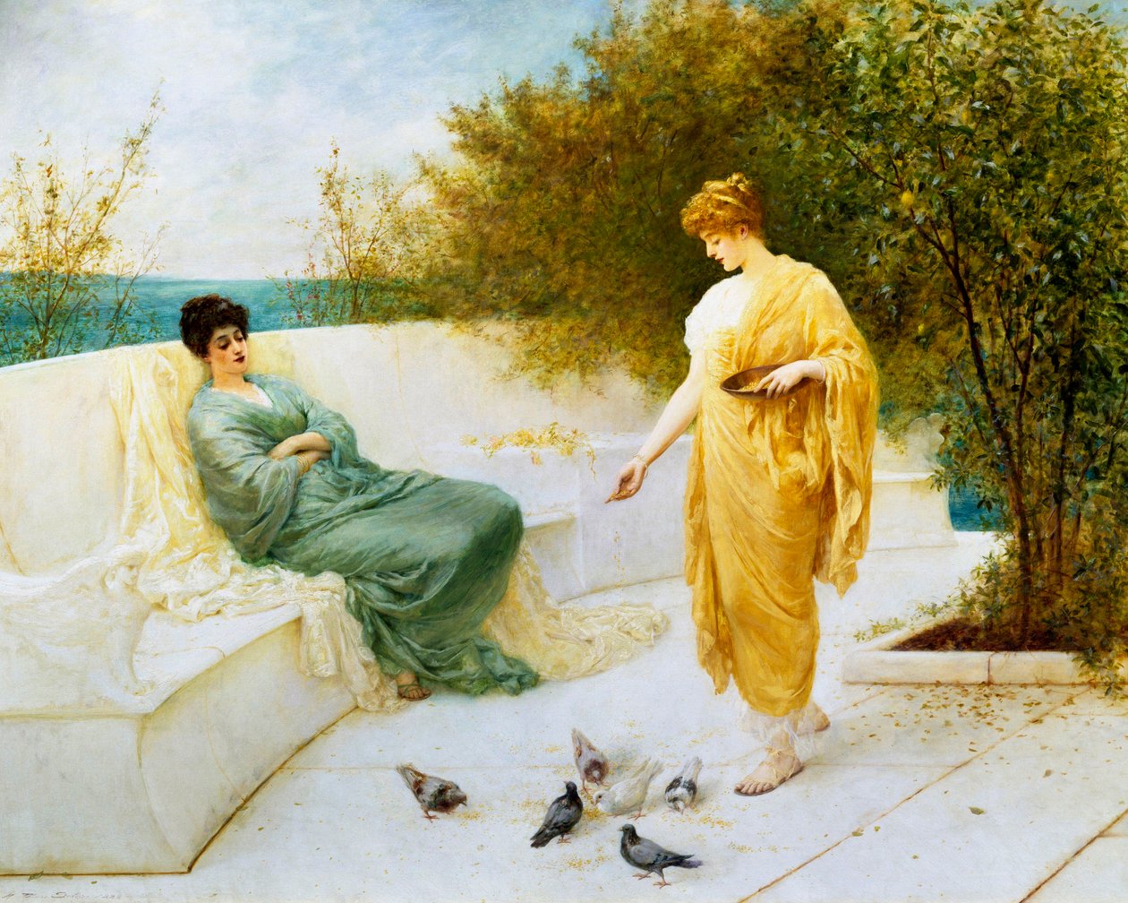 Auf der Terrasse von Henry Thomas Schaefer