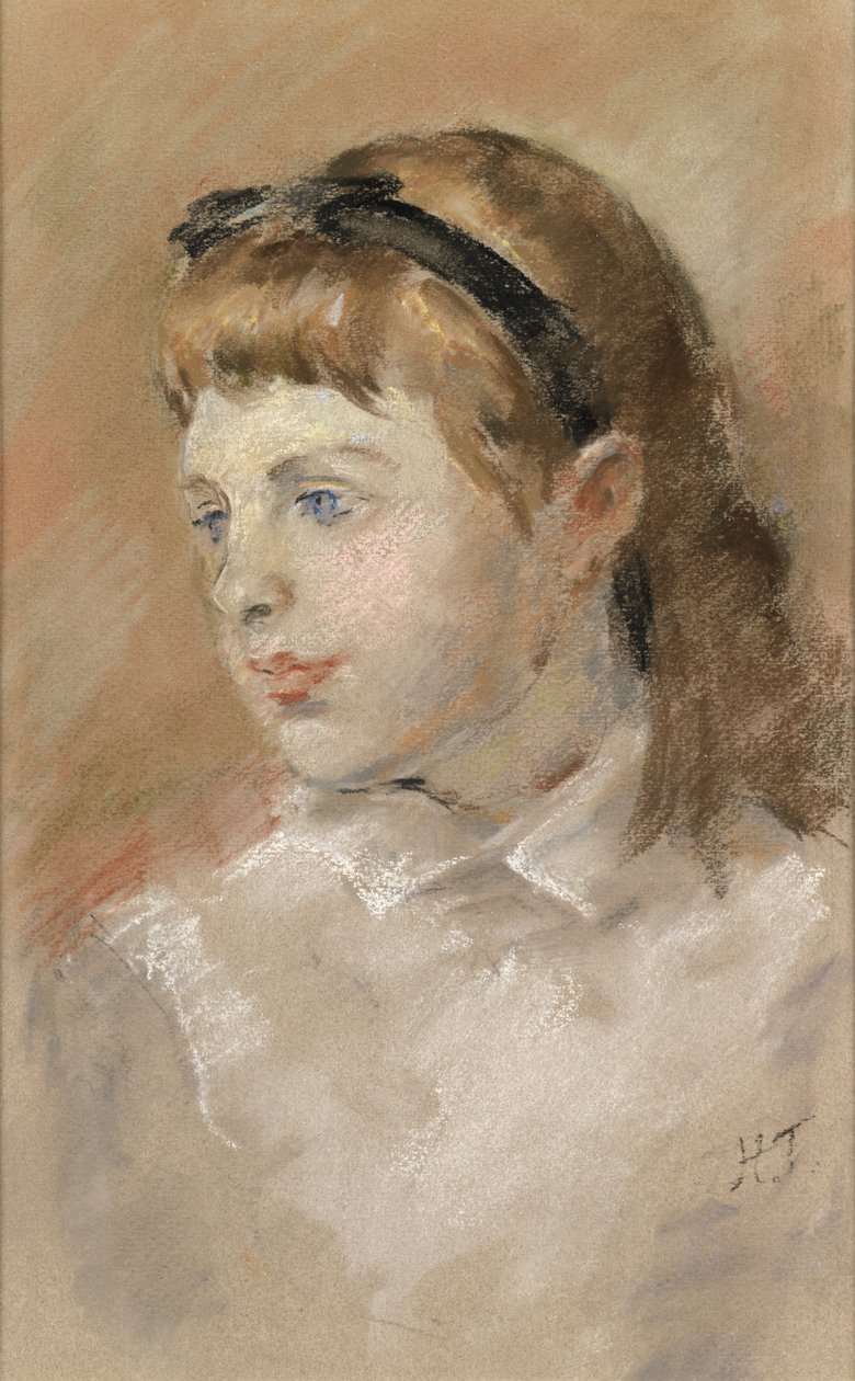 Kopf eines Mädchens, ca. 1920 von Henry Tonks