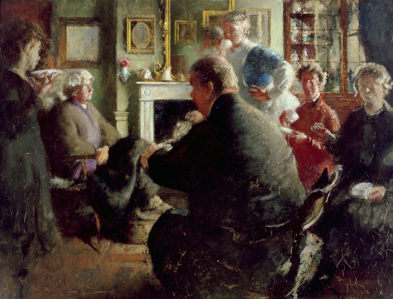Steer zu Hause, 109 Cheyne Walk (an Heiligabend) ca. 1929-30 von Henry Tonks