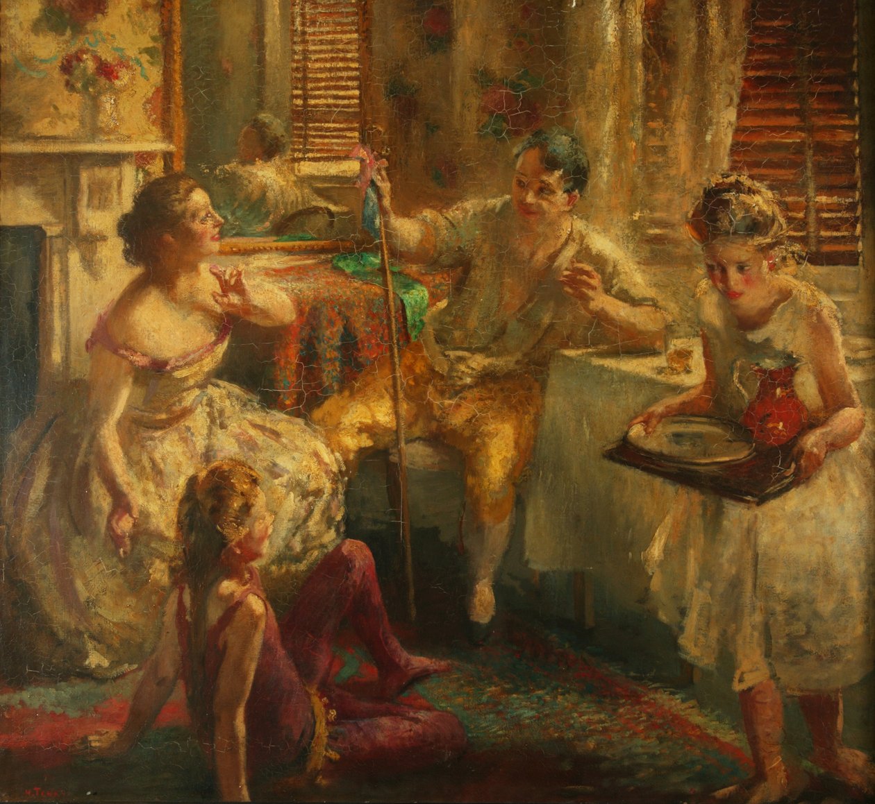 Schauspieler auf Spaziergang von Henry Tonks
