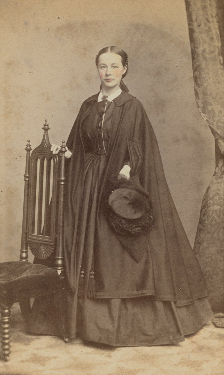 Carte-de-visite Porträt von Carrie N. Lacy, 1865 von Henry Ulke