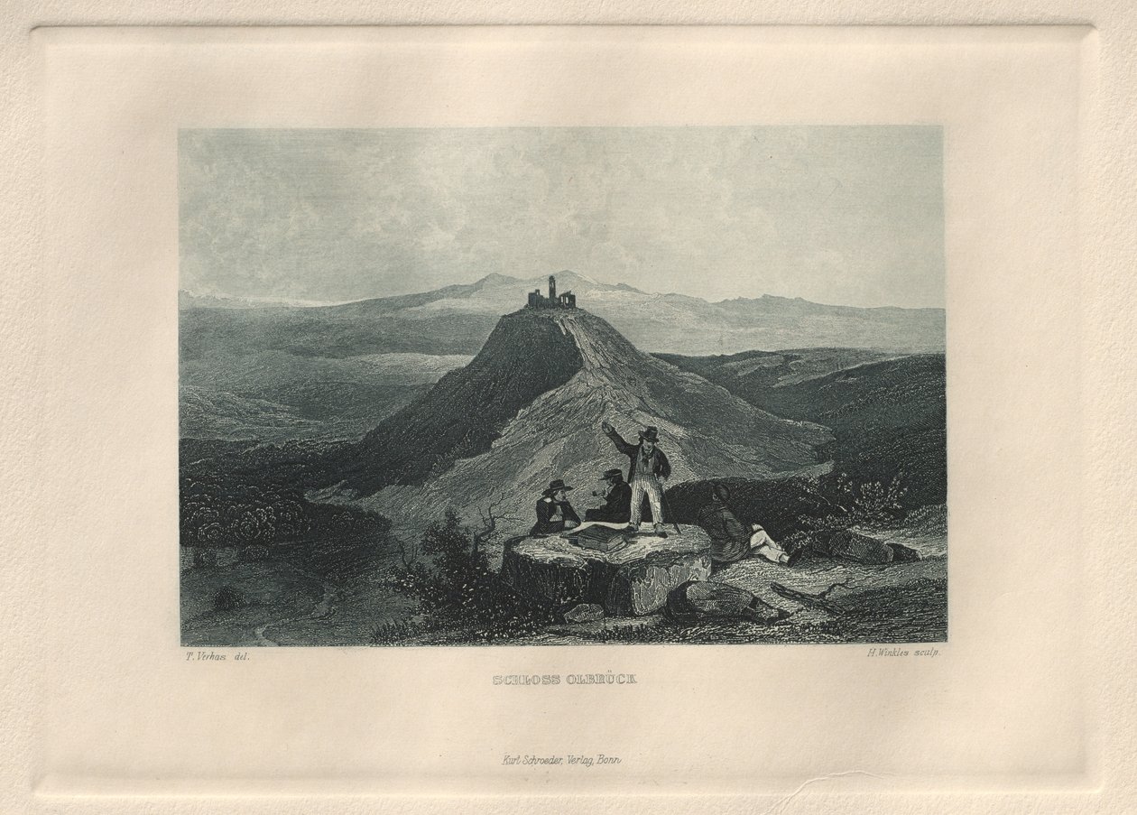 Das Malerische und Romantische Rheinland: Schloss Olbrück, 1928 von Henry Winkles