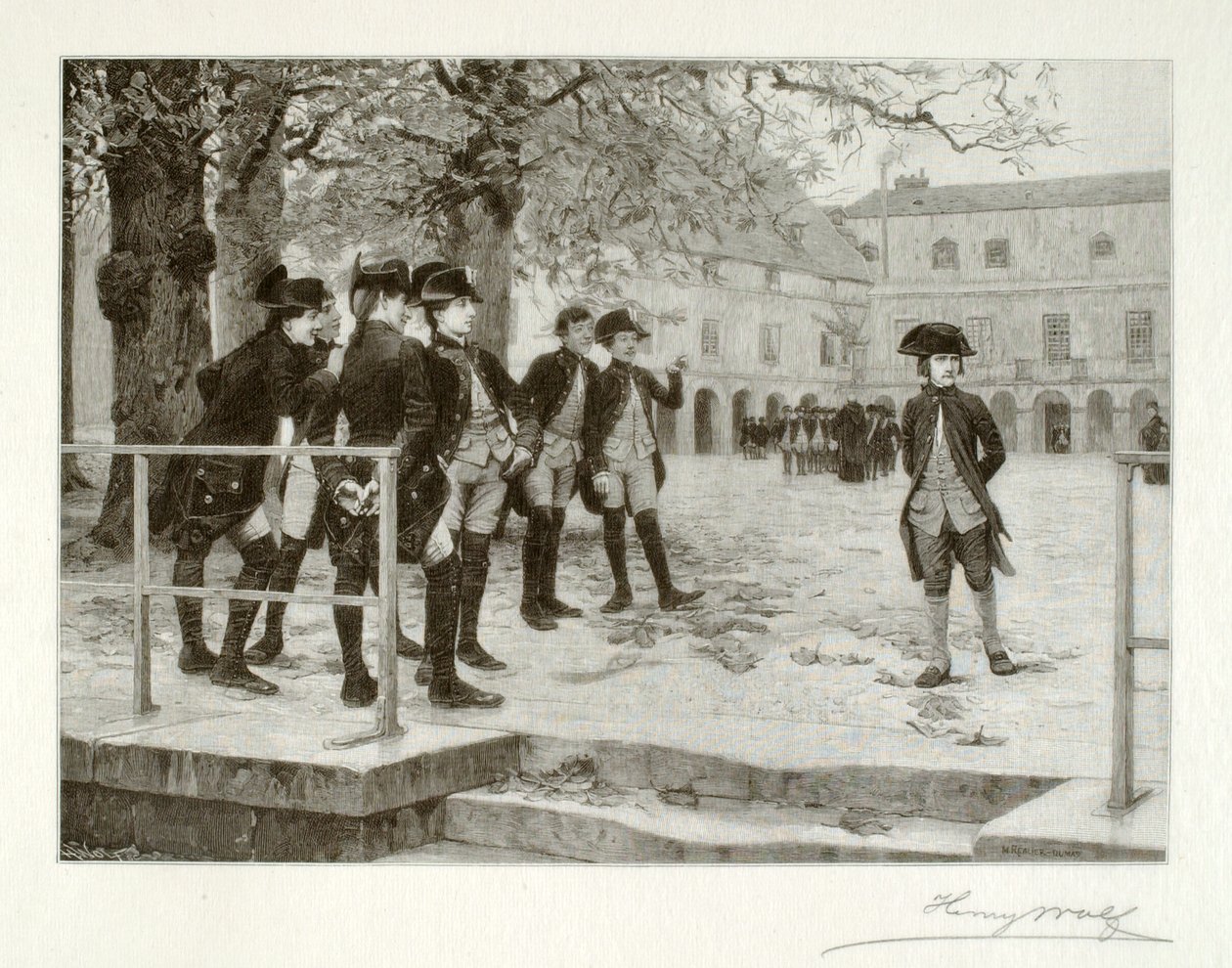 Bonaparte, der Novize, in der Schule von Brienne von Henry Wolf