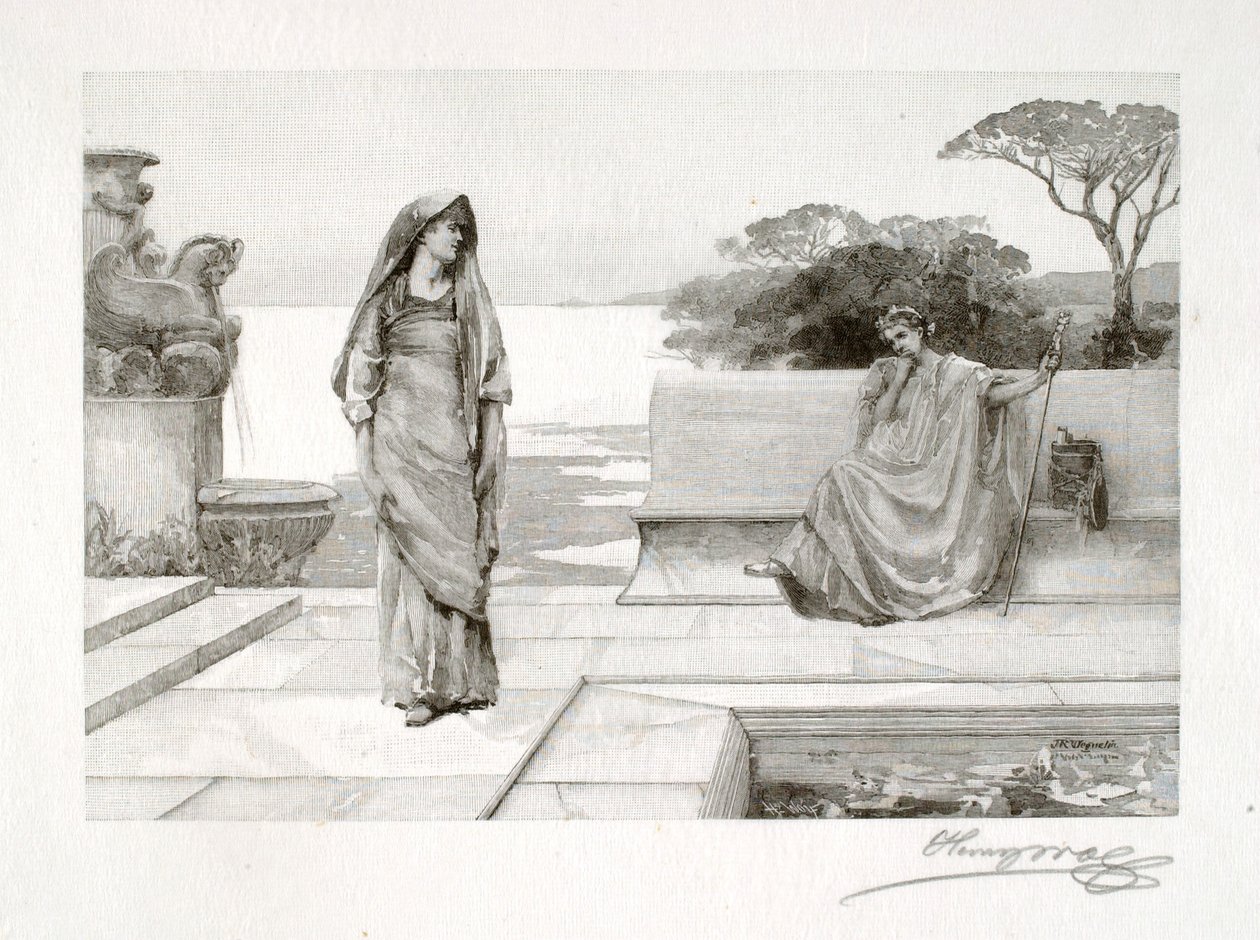 Horaz und Lydia von Henry Wolf