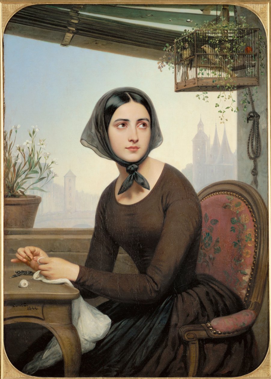 Rigolette während der Abwesenheit von Germain von Henry de Valcourt Kip