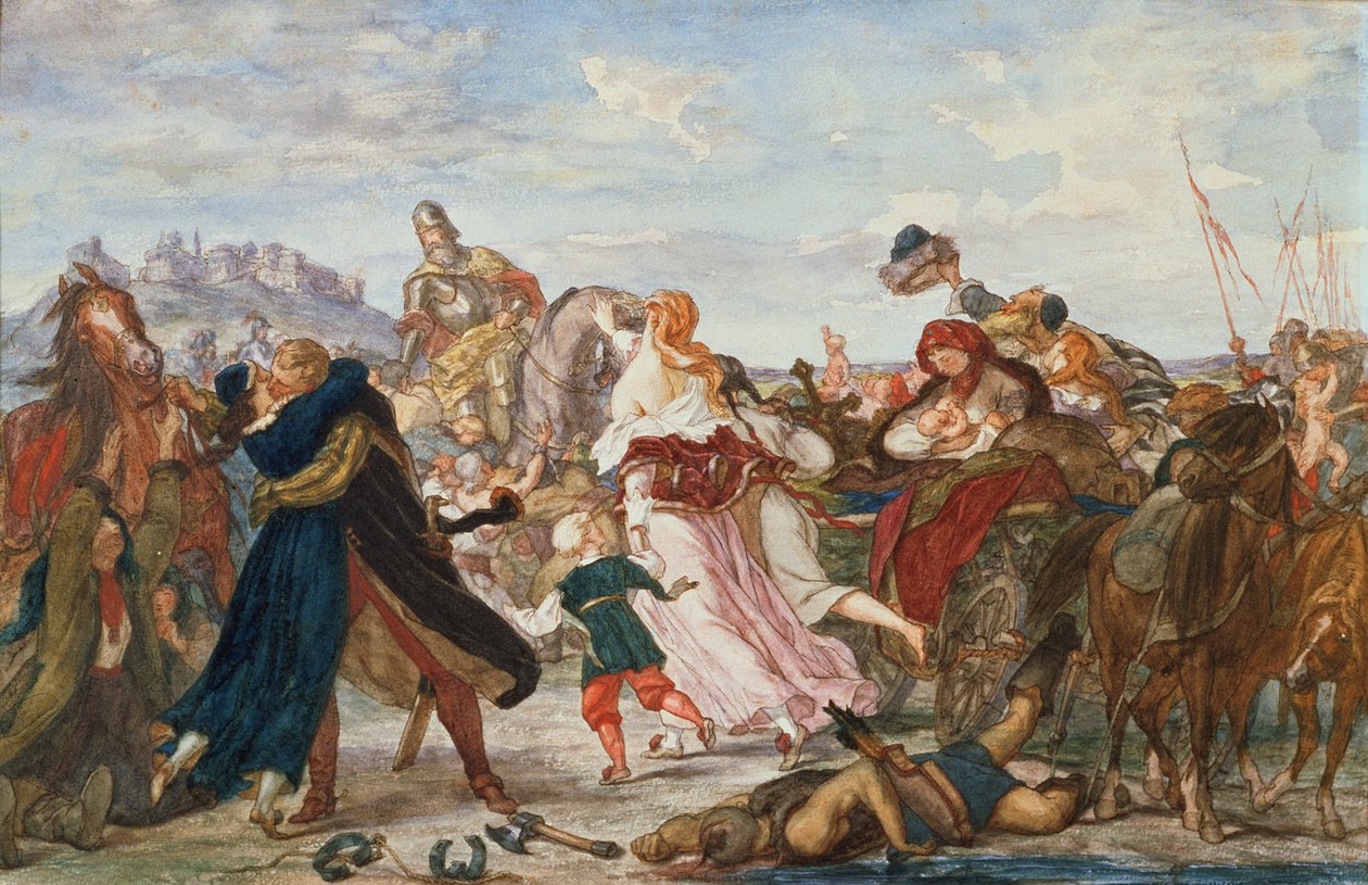 Hetman Koniecpolski befreit Gefangene von den Tataren im Jahr 1624, 1875-76 von Henryk Hipolit Rodakowski