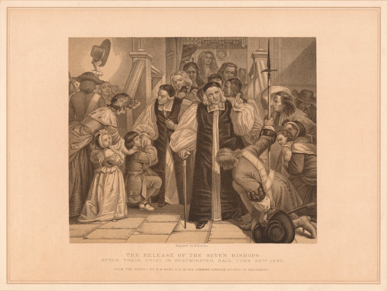 Die Freilassung der sieben Bischöfe, 1688 von Herbert Bourne