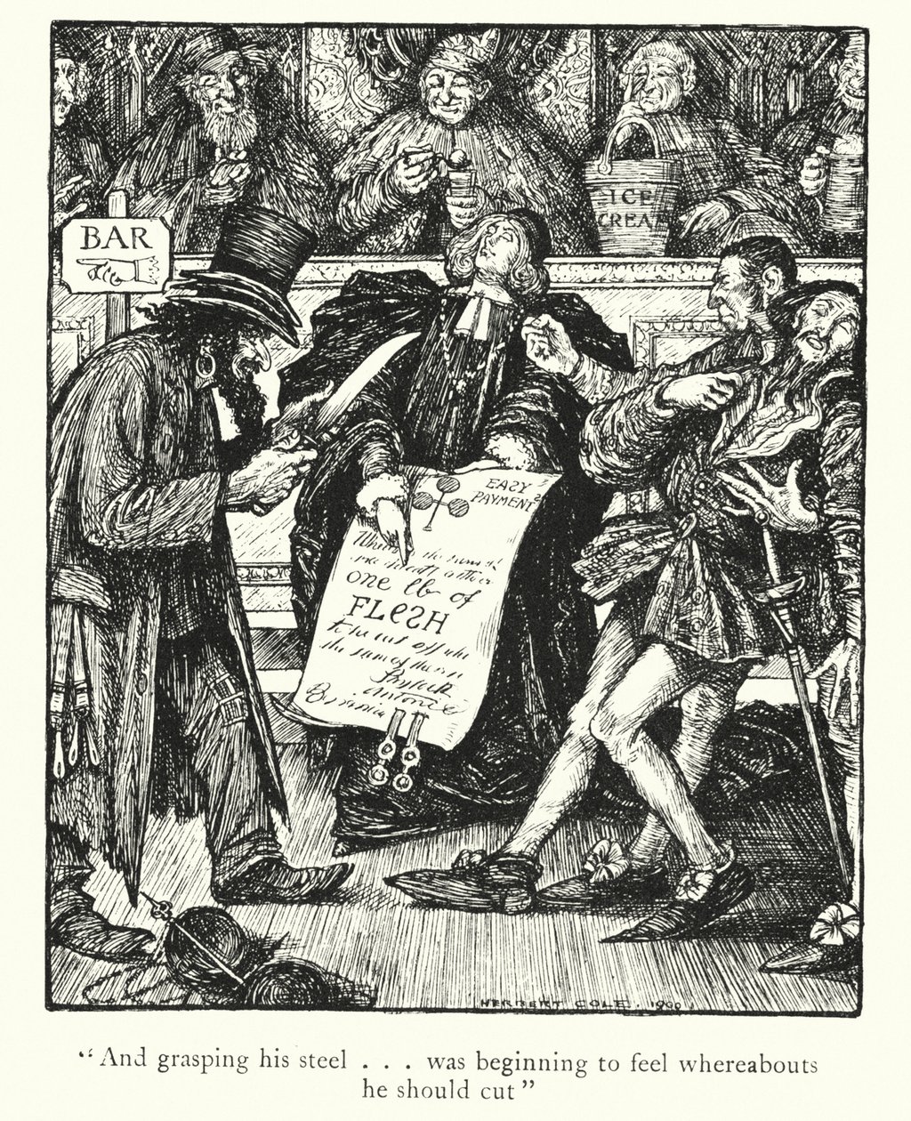 Ingoldsby Legenden: Der Kaufmann von Venedig von Herbert Cole