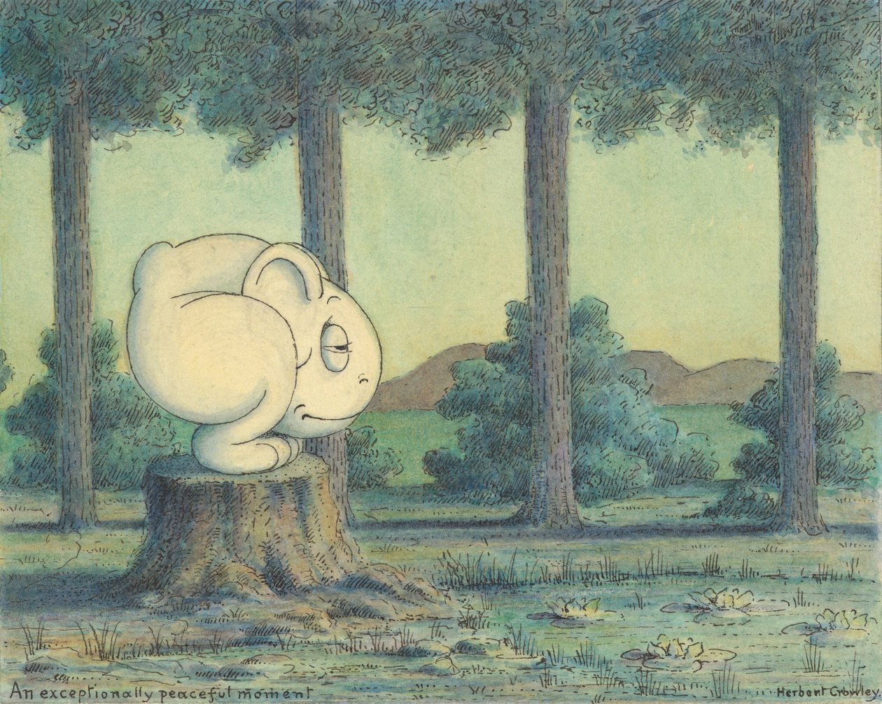 Ein außergewöhnlich friedlicher Moment, ca. 1910 von Herbert E. Crowley