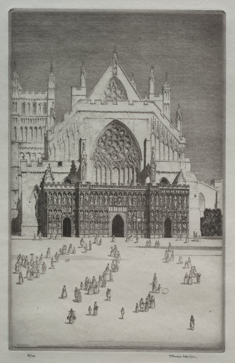Kathedrale von Exeter von Herbert Gordon Warlow