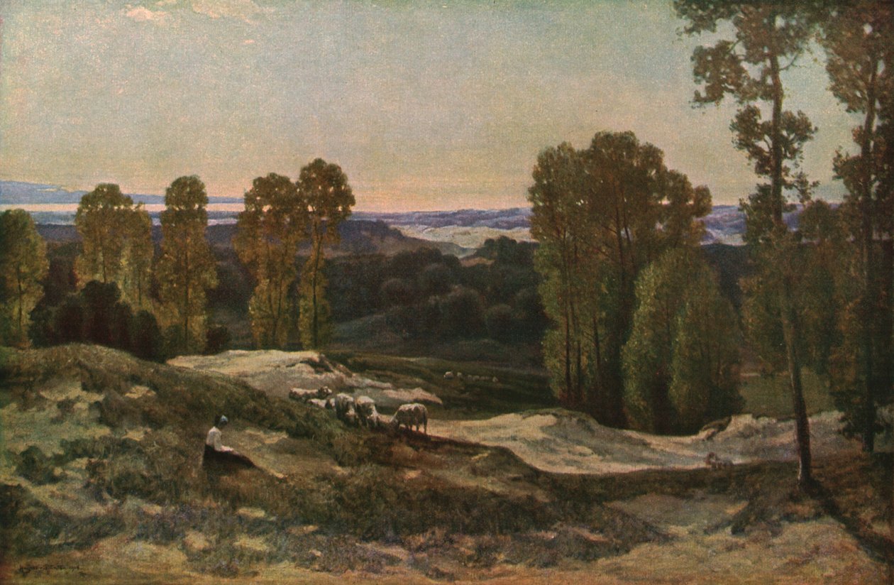 Eine Weide in den Dünen, Pas de Calais, Frankreich, 1908, ca. 1930 von Herbert Hughes-Stanton