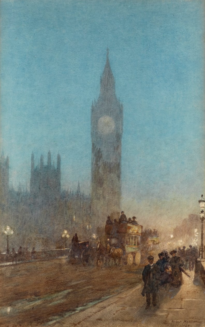 Dämmerung auf der Westminster Bridge von Herbert Menzies Marshall